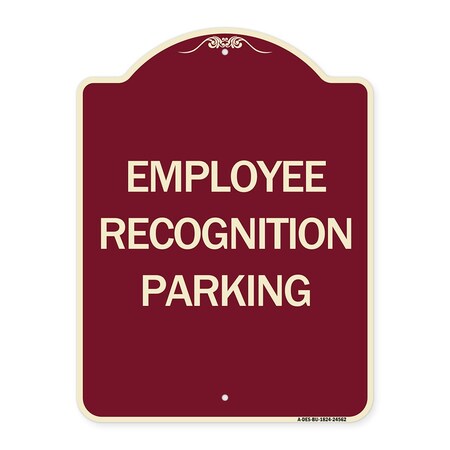 Signmission Employee Recognition Parking Heavy-Gauge Aluminum Architectural Sign, 24" x 18", BU-1824-24562 A-DES-BU-1824-24562